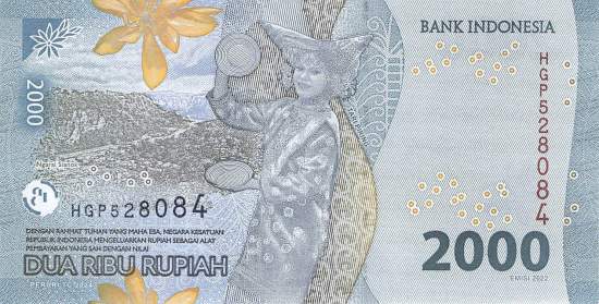 Indonesien 2000 Rupiah 2024 p163